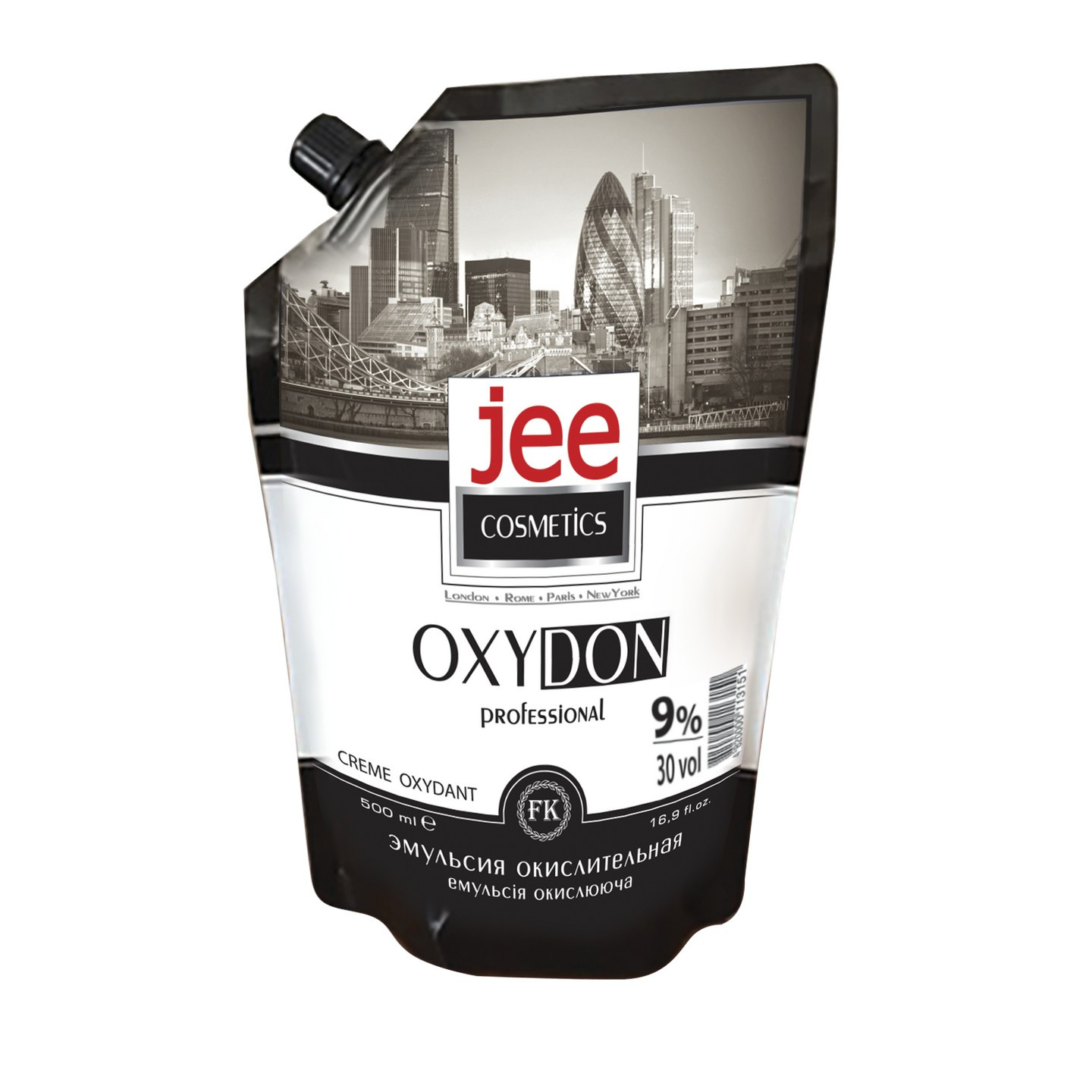 Емульсія окислююча OXYDON Professional 9% (30 vol), "Jee Cosmetics", 500 мл